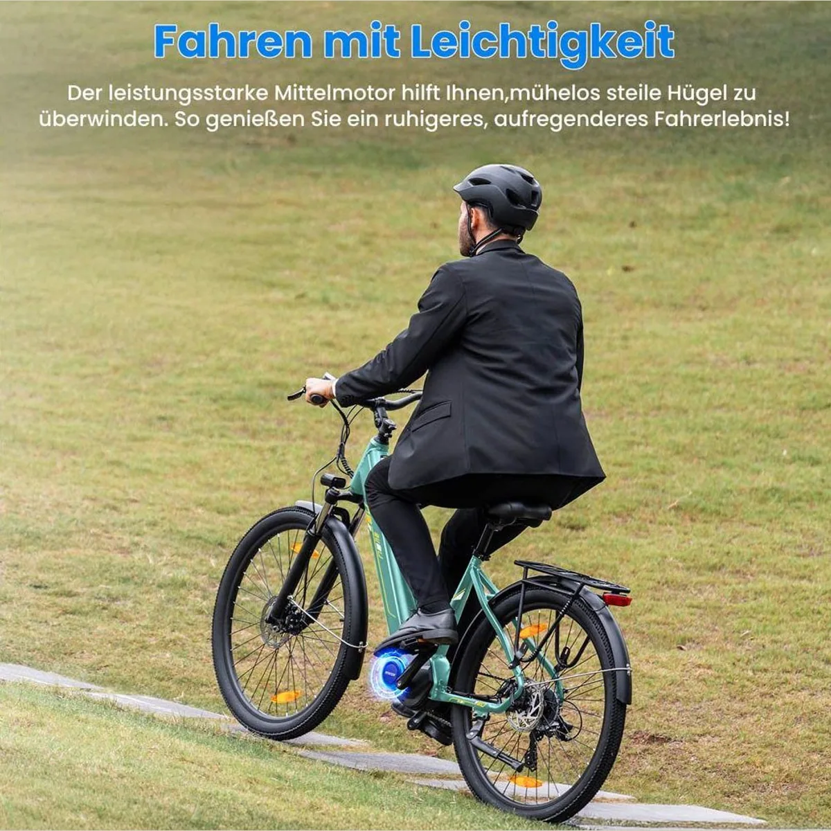 Touroll Urbano 3 E-Bike, leistungsstarker Mittelmotor, 7-Gang Shimano, 468 Wh — 120 km Reichweite 4