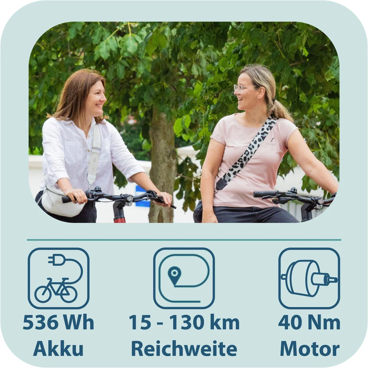 Tretwerk Sophia E-Bike Cityrad, 3 Gang, Frontmotor, 536 Wh — ideal für Stadtfahrten 3