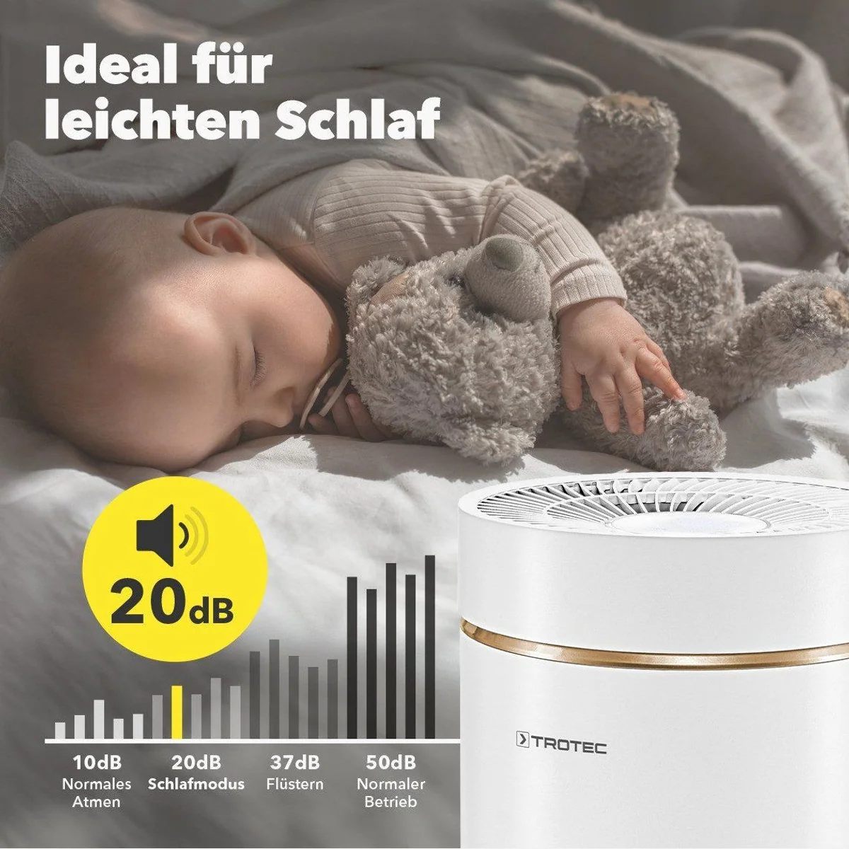 TROTEC AirgoClean 170+, 360° HEPA-Luftreinigung, Turbo-Funktion 5