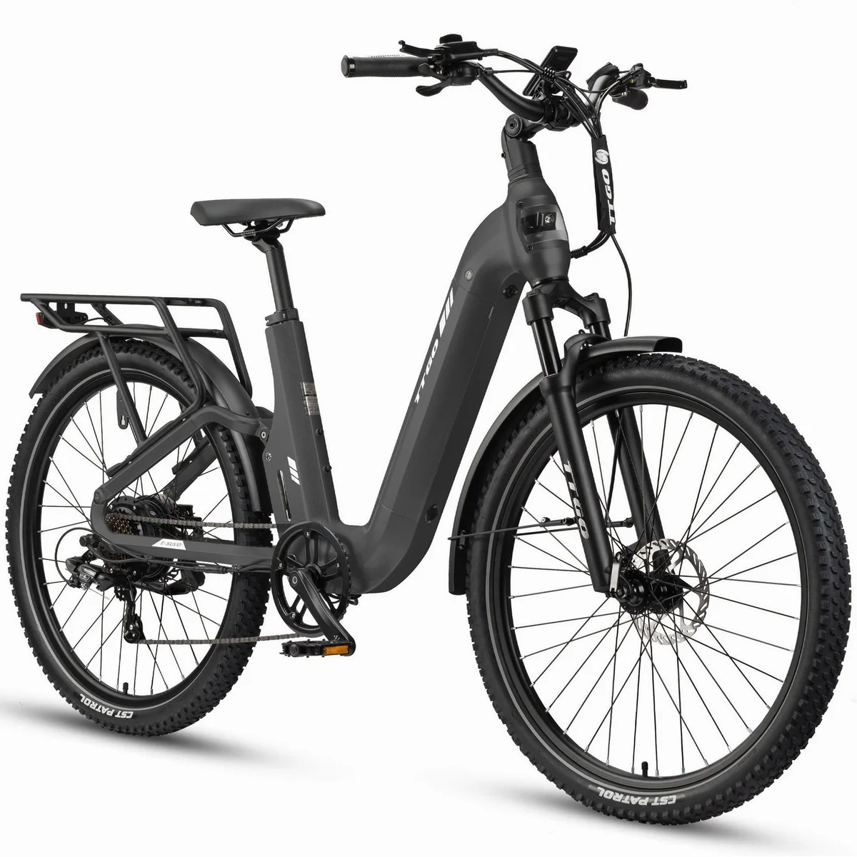 TTGO E-Bike Cityrad 28 Zoll, vollgefederte SUV-Option mit 720Wh Akku