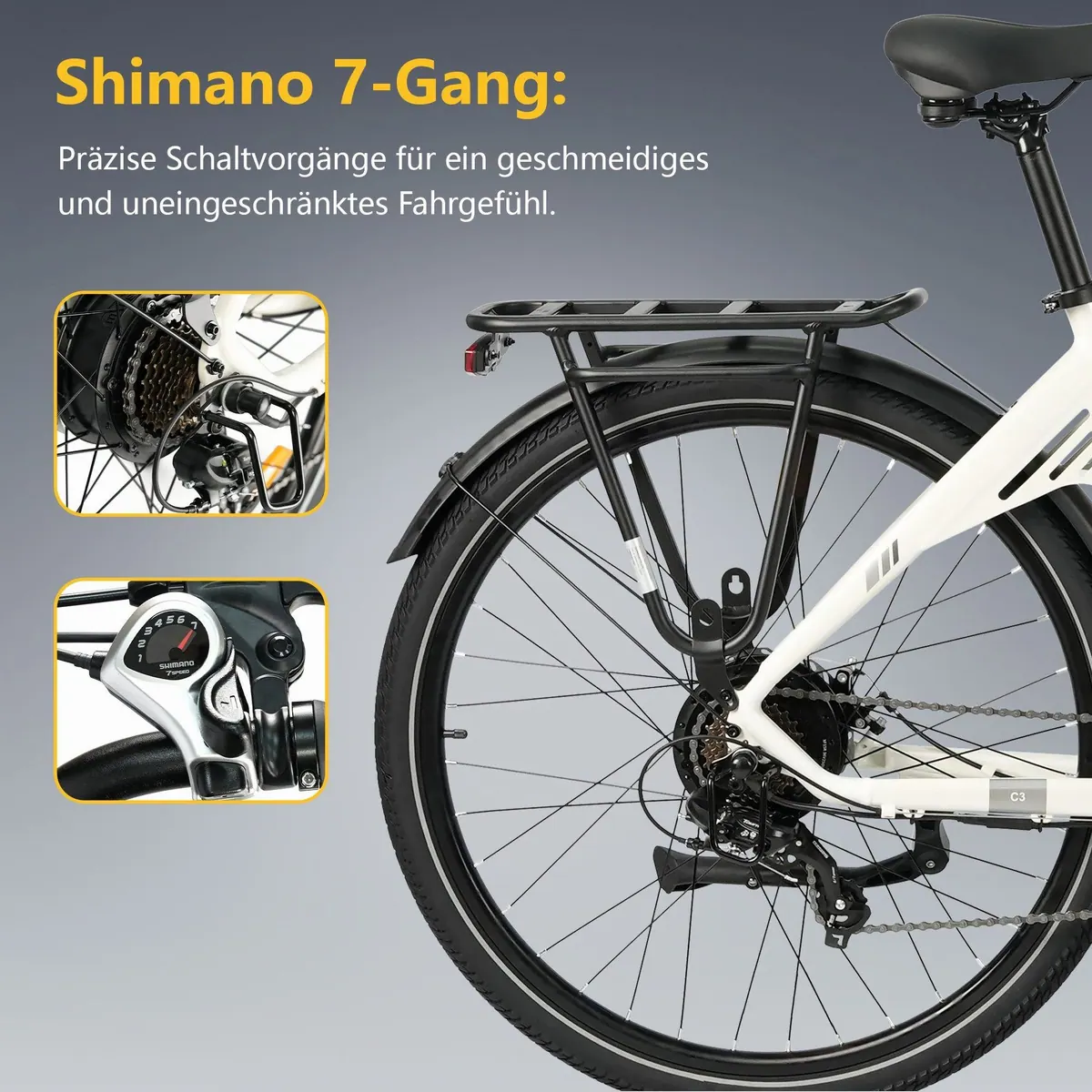 TTGO C3 2.0 E-Bike Cityrad, 55Nm, 650Wh, 150km Reichweite 5