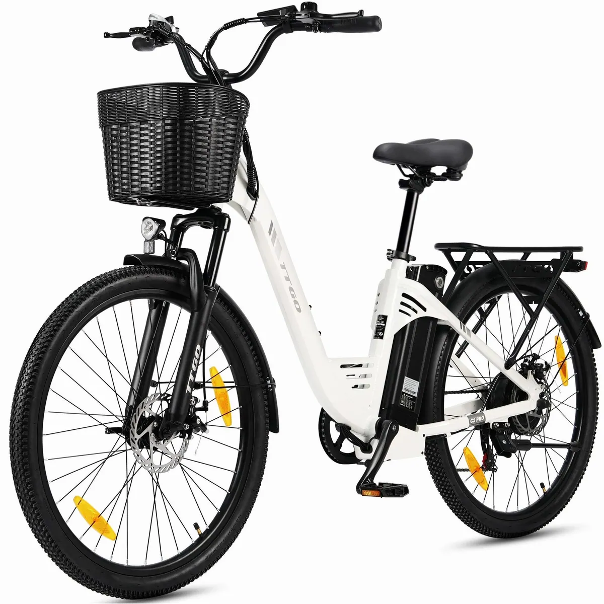 TTGO E-Bike Cityrad 26 Zoll, 80-120 km Reichweite, 7-Gang Shimano — Komfortabel und vielseitig