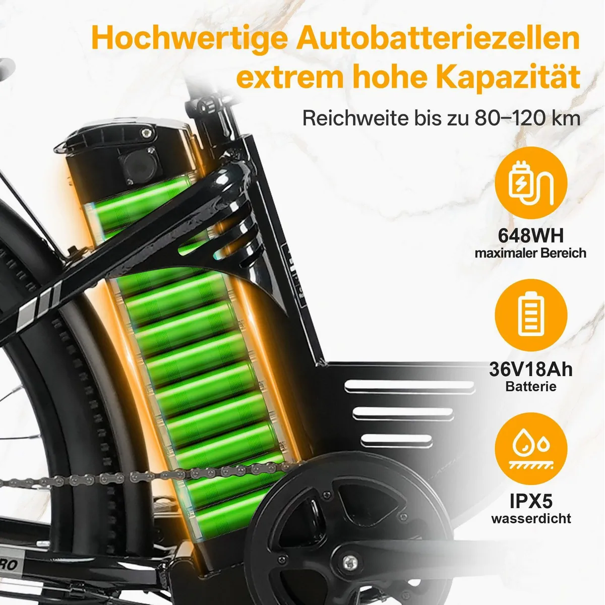 TTGO E-Bike Cityrad 26 Zoll, 80-120 km Reichweite, 7-Gang SHIMANO — Ideal für Stadt und Freizeit 2