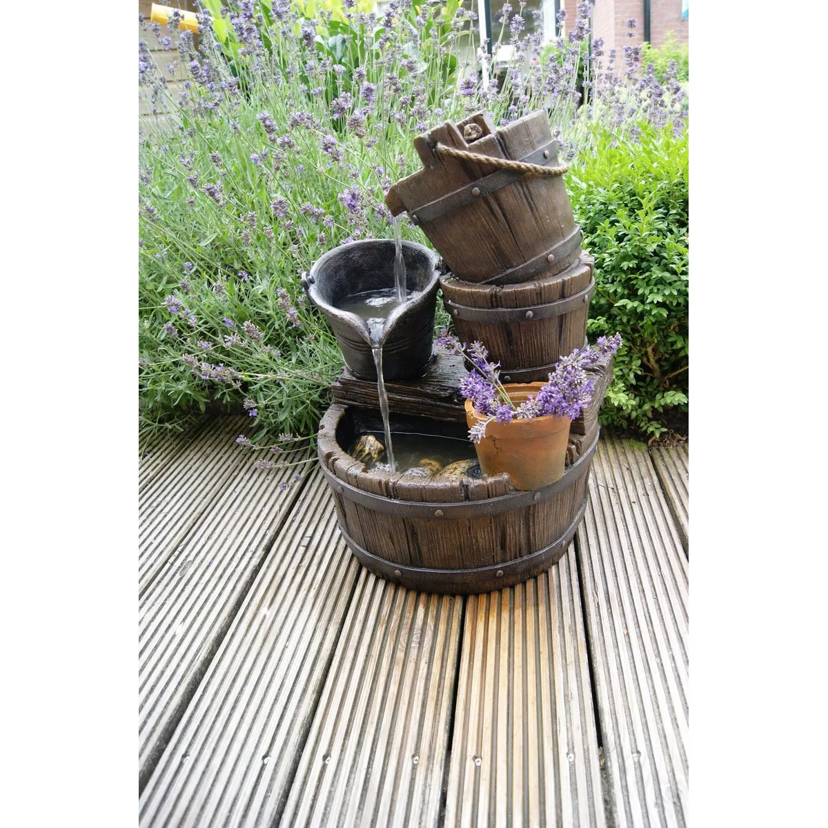 Ubbink Gartenbrunnen Halifax, stilvolles Design und kompakte Maße