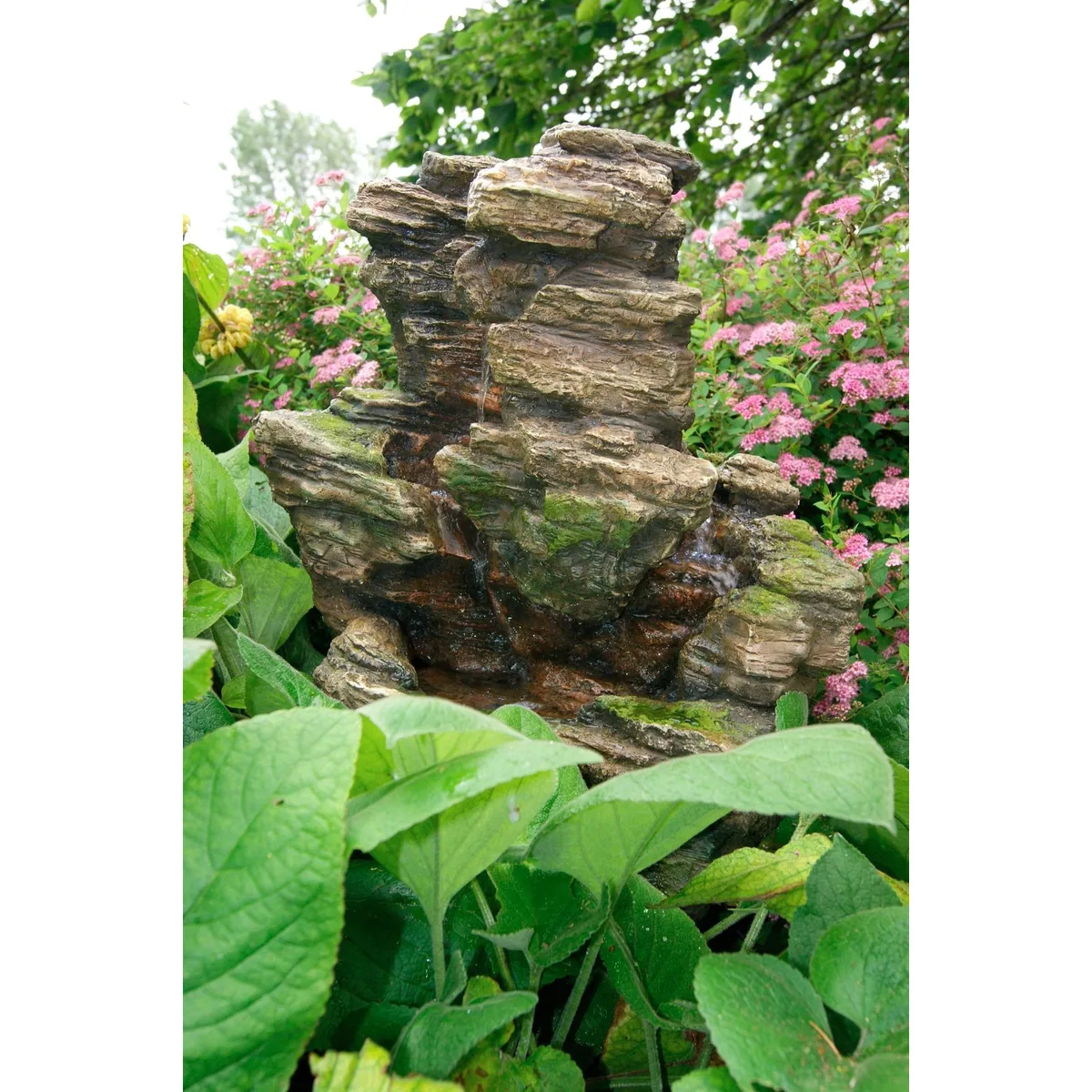 Ubbink Chios Gartenbrunnen Wasserfall, 31 cm Breite, elegantes Design