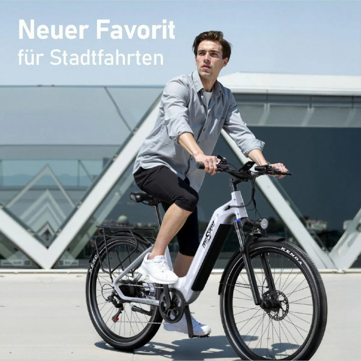 Vankel E-Bike Cityrad 28 Zoll, 655Wh Akku, 7-Gang Shimano 4