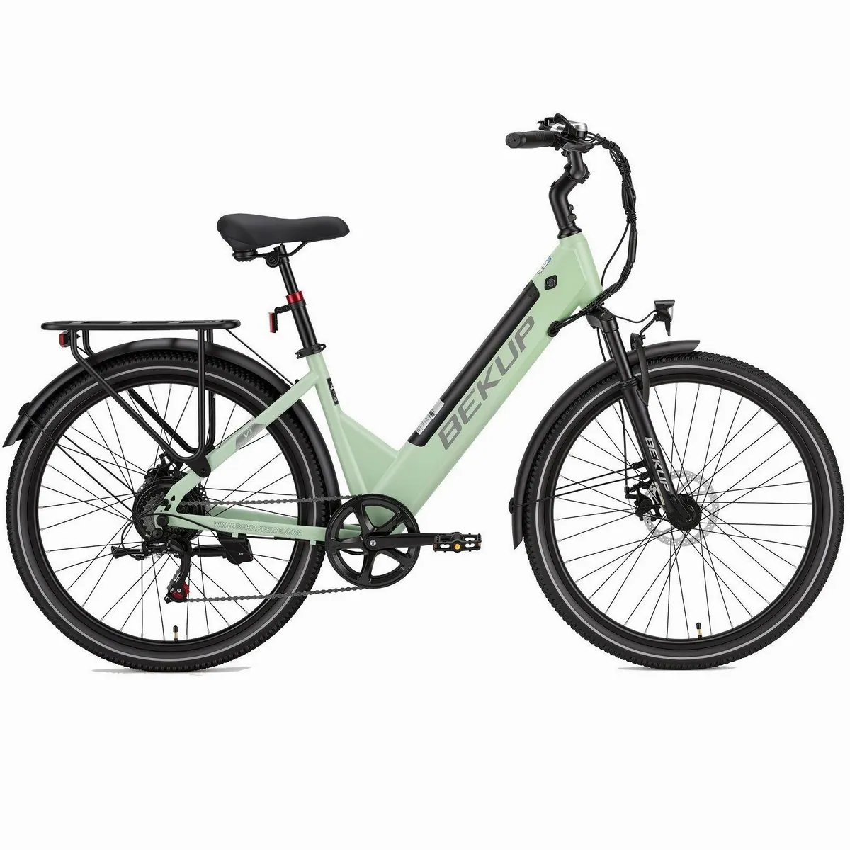 Vankel BEKUP V1 E-Bike, 522 Wh Akku, 120 km Reichweite, 7-Gang Shimano Schaltung 3