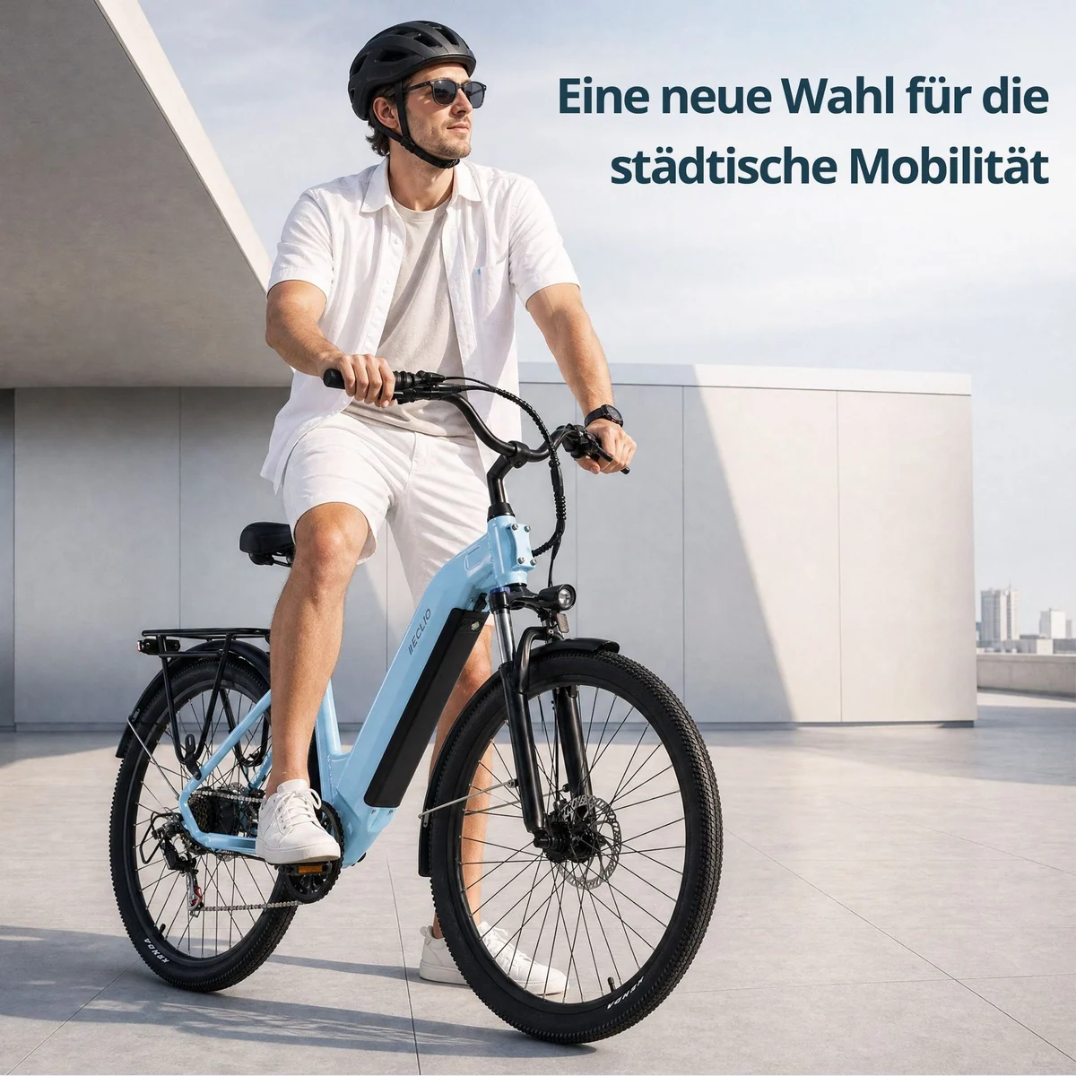 Vankel Eclio Otium 3 City-E-Bike, 250W Heckmotor, 120 km Reichweite, 7-Gang-Schaltung 4
