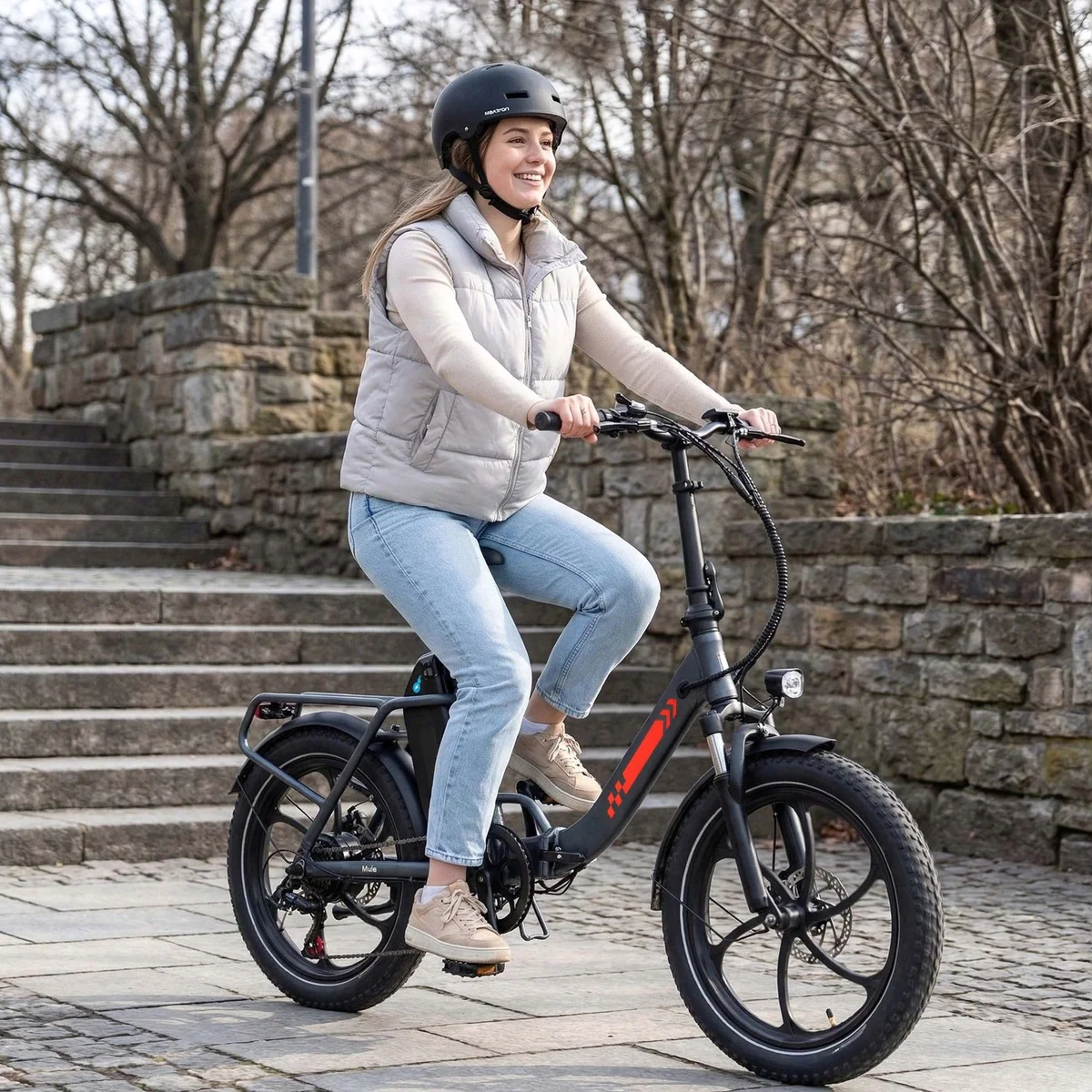 Vankel Faltbares E-Bike, 250W Motor, 150 km Reichweite, Shimano 7-Gang-Schaltung 2