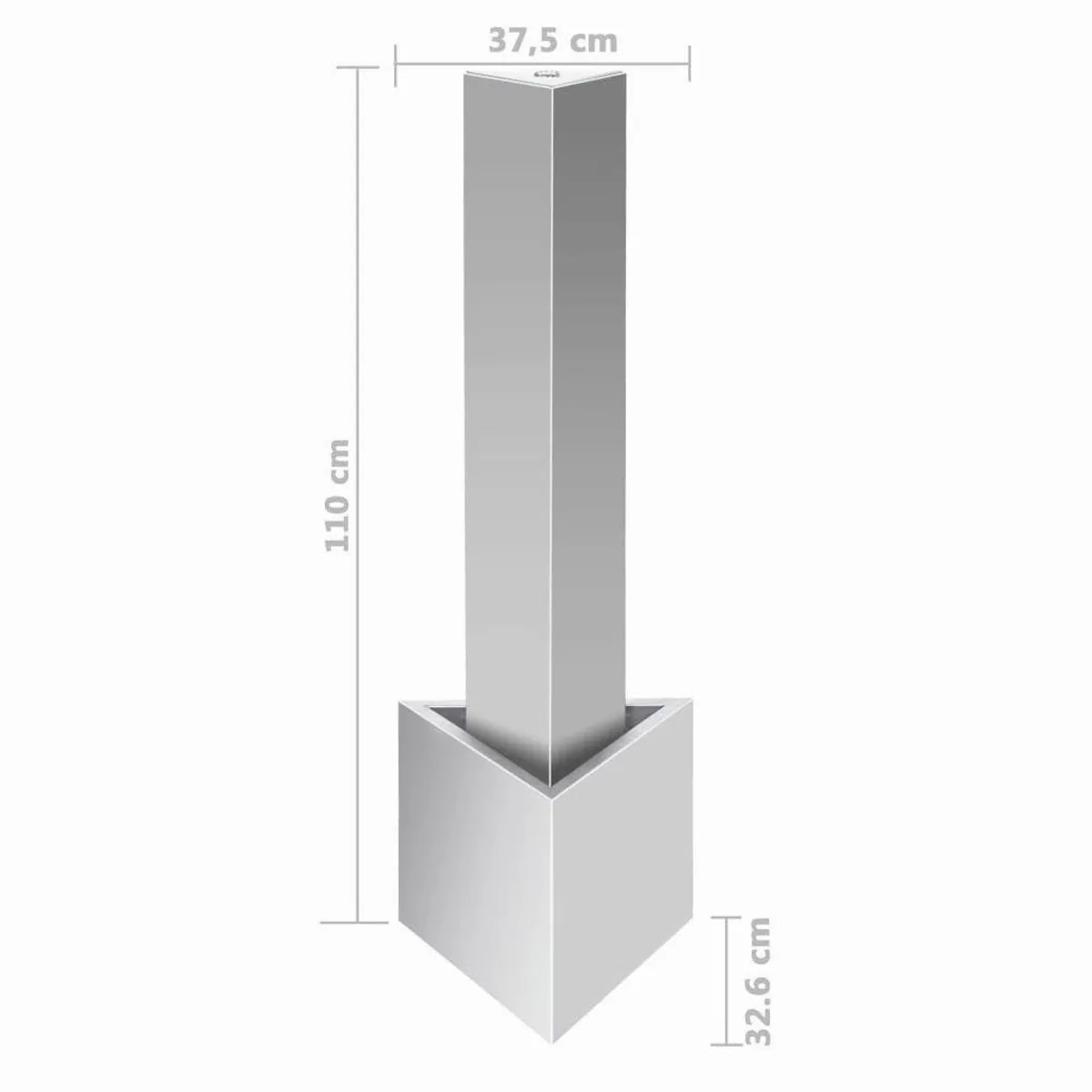 vidaXL Wasserfall Gartenbrunnen, Edelstahl, LED-Beleuchtung, langlebig 5