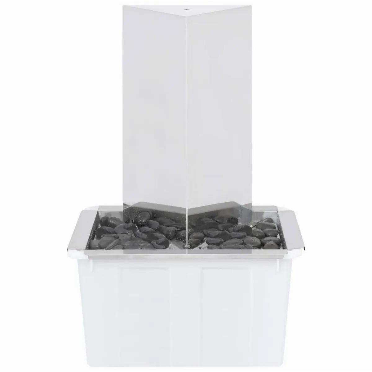 vidaXL Wasserfall Gartenbrunnen, Edelstahl 76 cm, langlebig und dekorativ 4