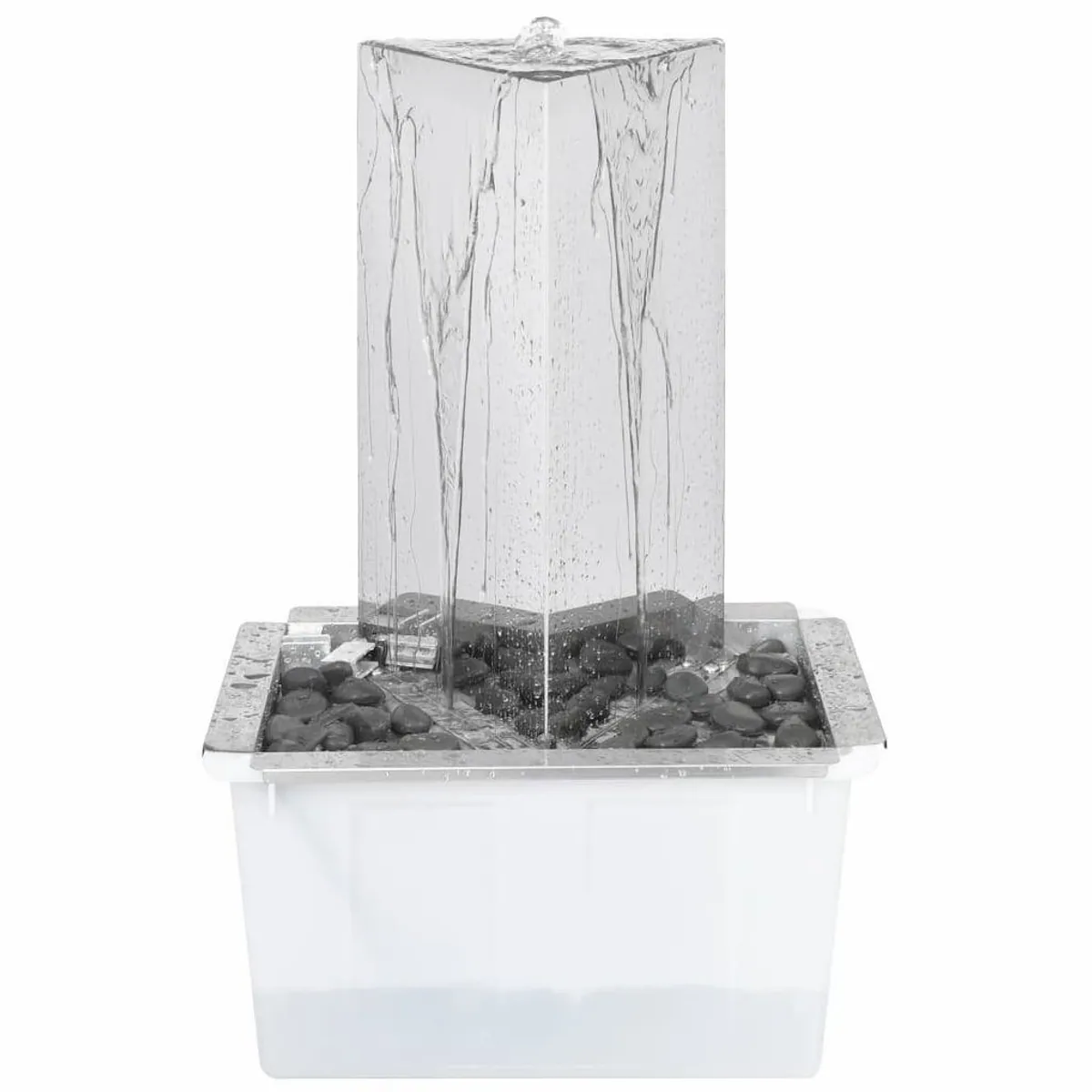 vidaXL Wasserfall Gartenbrunnen, Edelstahl 76 cm, langlebig und dekorativ 5