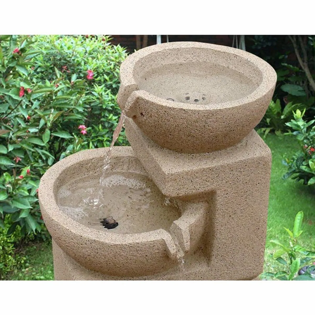 Wehmann Solarbrunnen Eden, 34 cm Breite, elegantes Wasserbecken 2