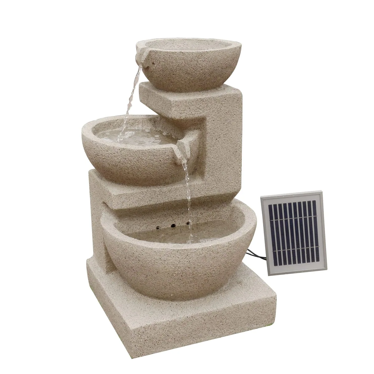 Wehmann Solarbrunnen Eden, 34 cm Breite, elegantes Wasserbecken 3