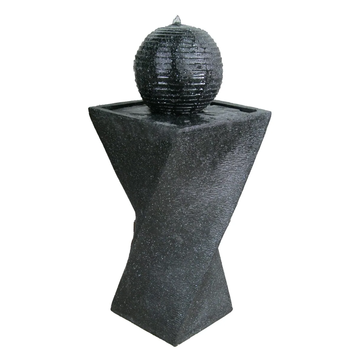Wehmann Solarbrunnen Wave Black, automatisches Einschalten, 34 cm Breite 3