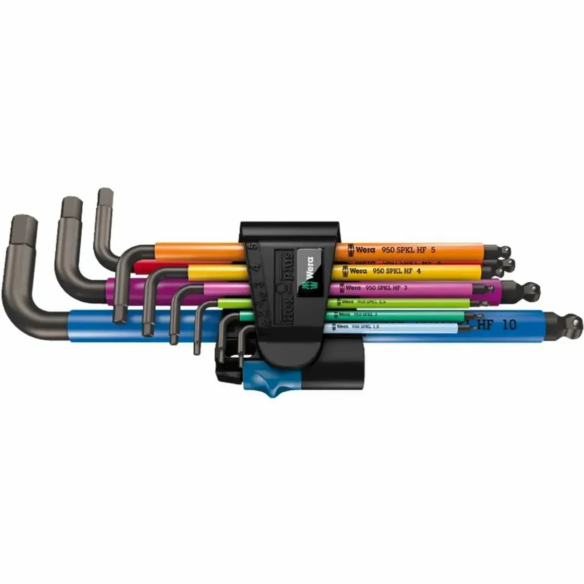 Wera Winkelschlüssel 950/9 HF1 Hex-Plus, 9-teiliges Set mit Haltefunktion — ergonomischer Griff, hohe Lebensdauer, optimaler Halt