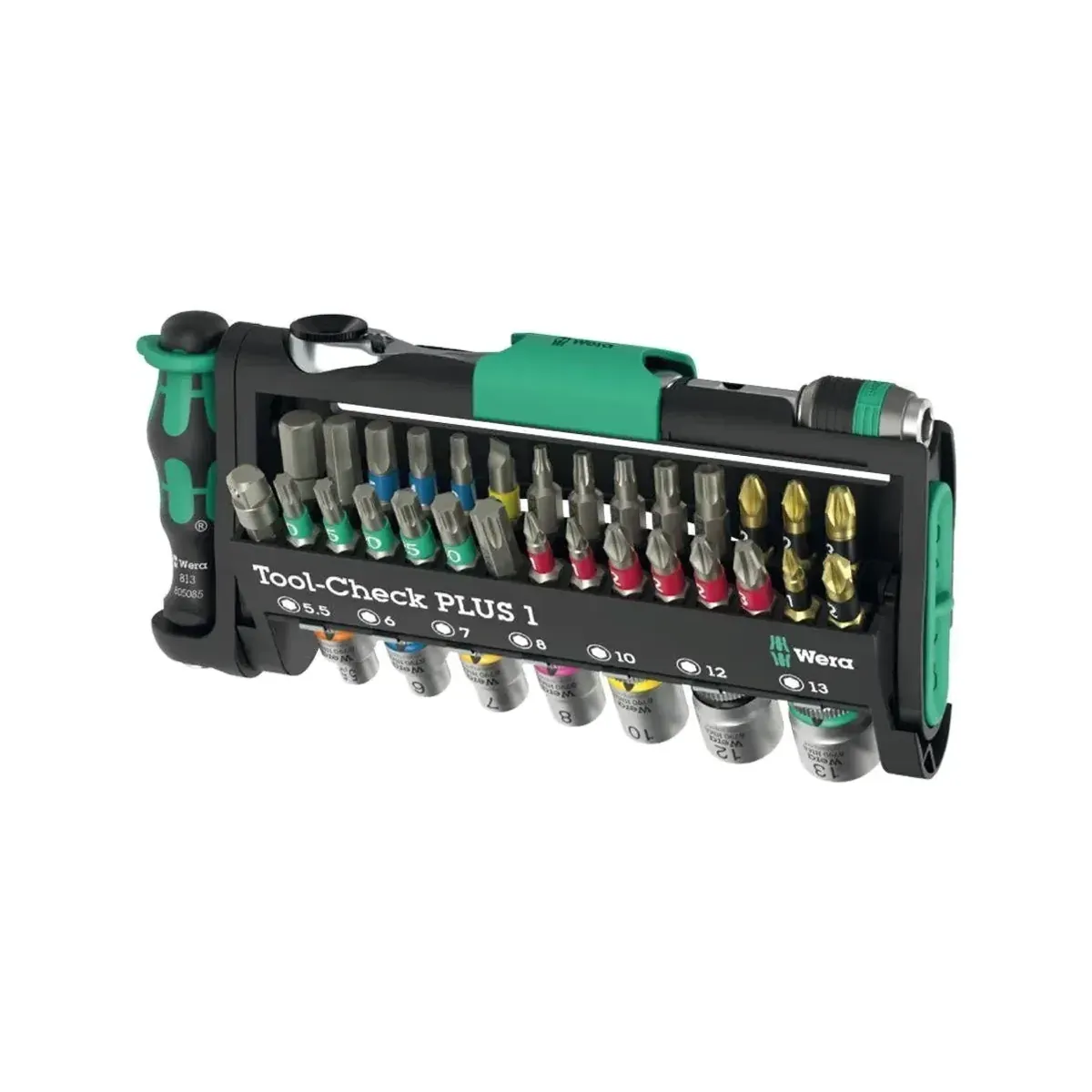 Wera Tool-Check PLUS 1, 39-teilig, kompaktes Werkzeugset für Hand- und Maschinen-Einsatz