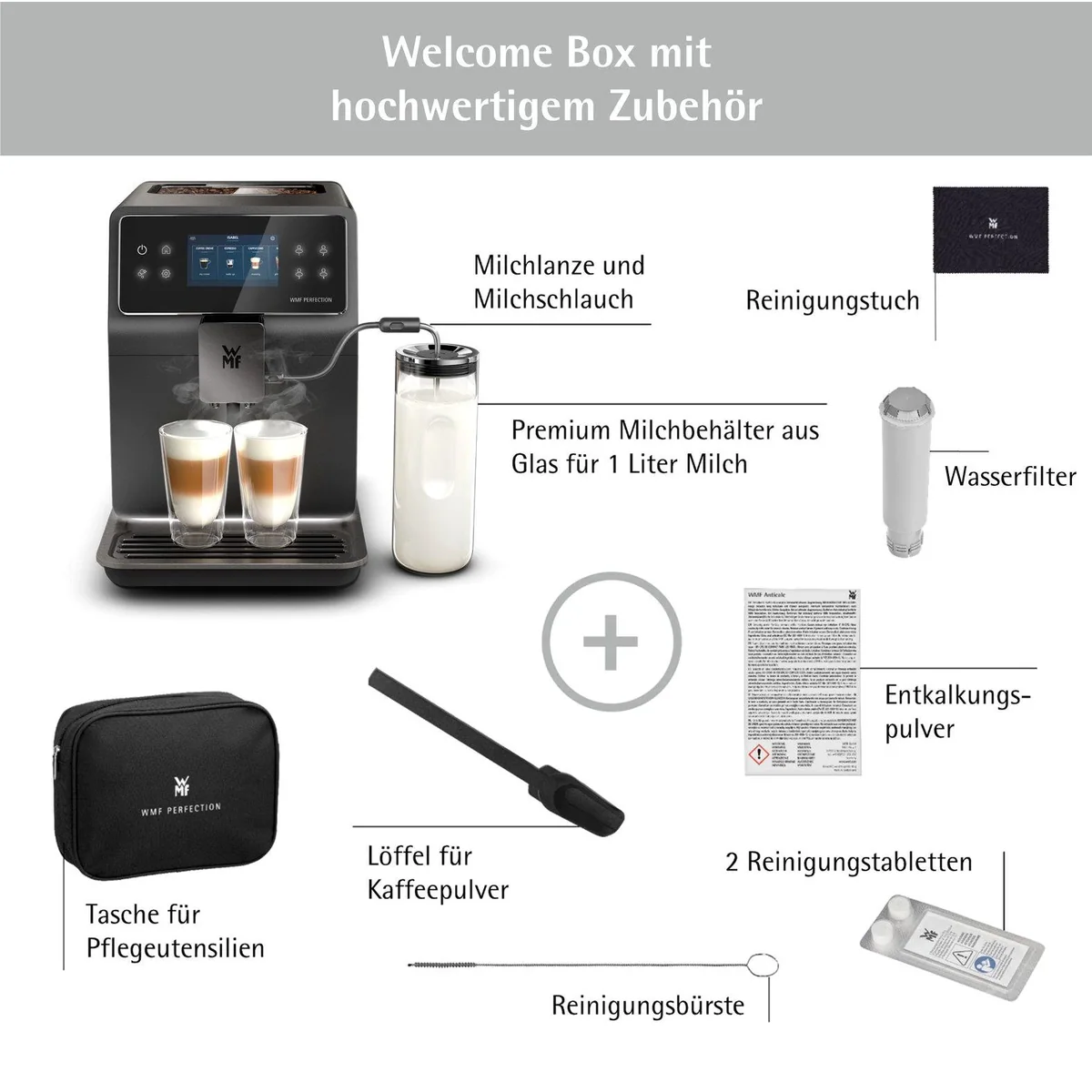 WMF Perfection 890L CP855815, intuitive Bedienung, vielfältige Getränkeauswahl, selbstreinigend 3