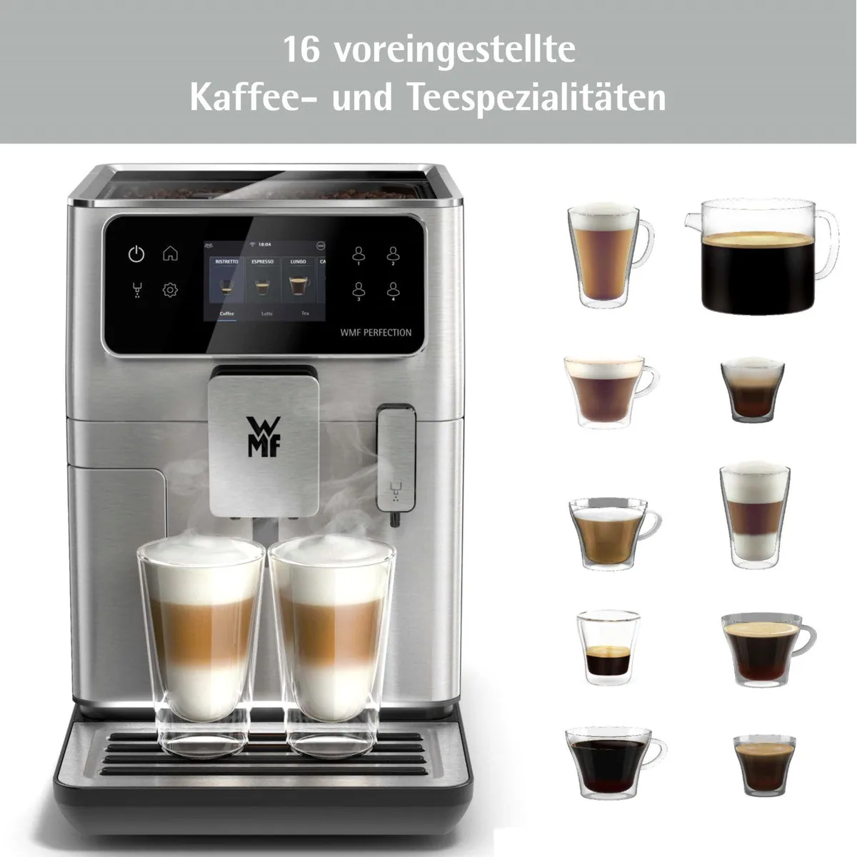 WMF Perfection 640 Kaffeevollautomat, intuitive Bedienung, 15 Kaffeespezialitäten, WiFi-fähig 5