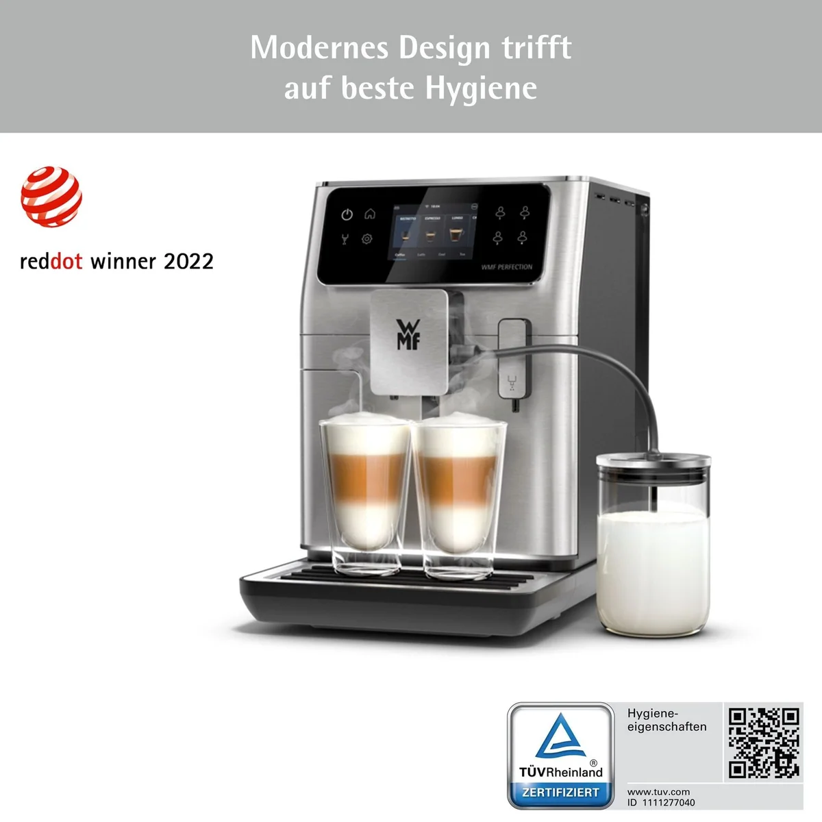 WMF Kaffeevollautomat Perfection 680, 21 Rezepte, 8 Profile, Doppel-Thermoblock 2