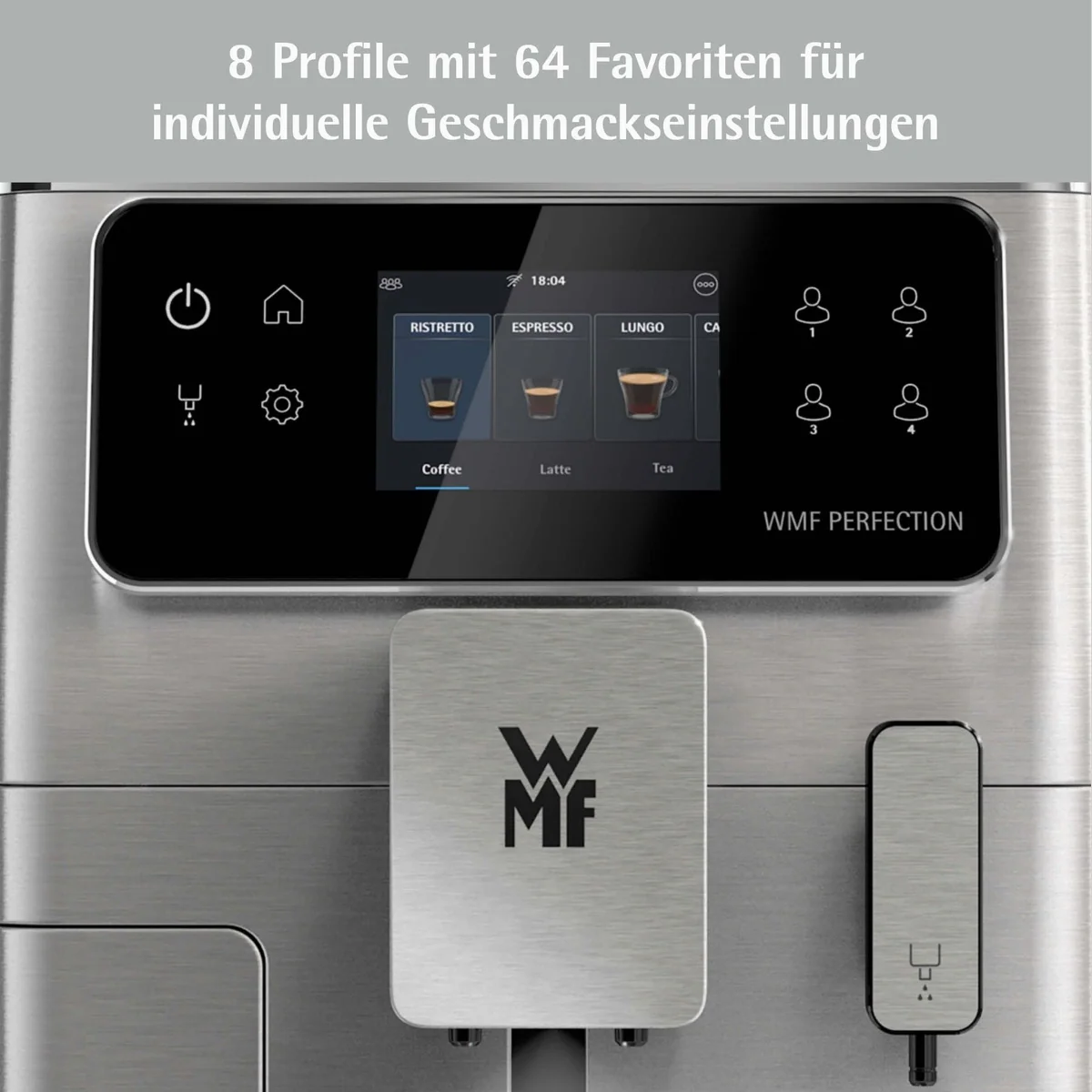 WMF Kaffeevollautomat Perfection 680, 21 Rezepte, 8 Profile, Doppel-Thermoblock 3