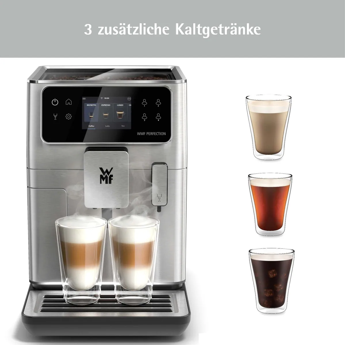 WMF Kaffeevollautomat Perfection 680, 21 Rezepte, 8 Profile, Doppel-Thermoblock 5