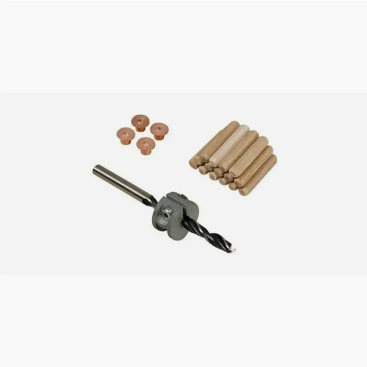 Wolfcraft Sortimentskasten 10 mm Dübel, 25-teilig, inklusive Dübelfix und Holzbohrer
