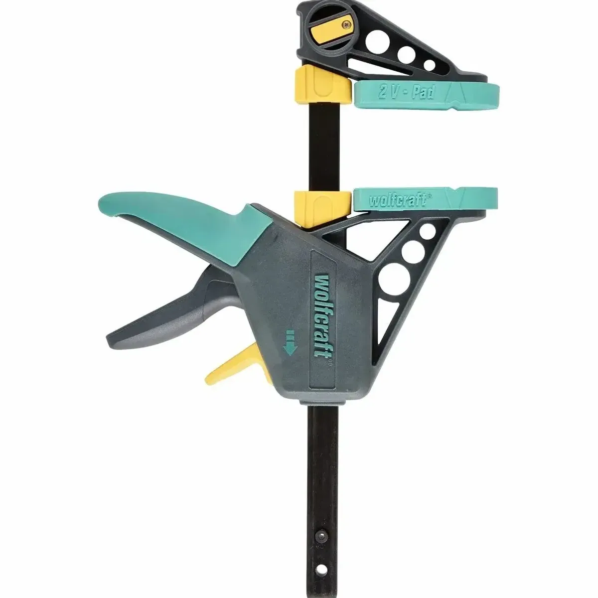 Wolfcraft Einhandzwinge EHZ Pro 100-150, ergonomisch, 2-in-1-Funktion, hohe Spannkraft