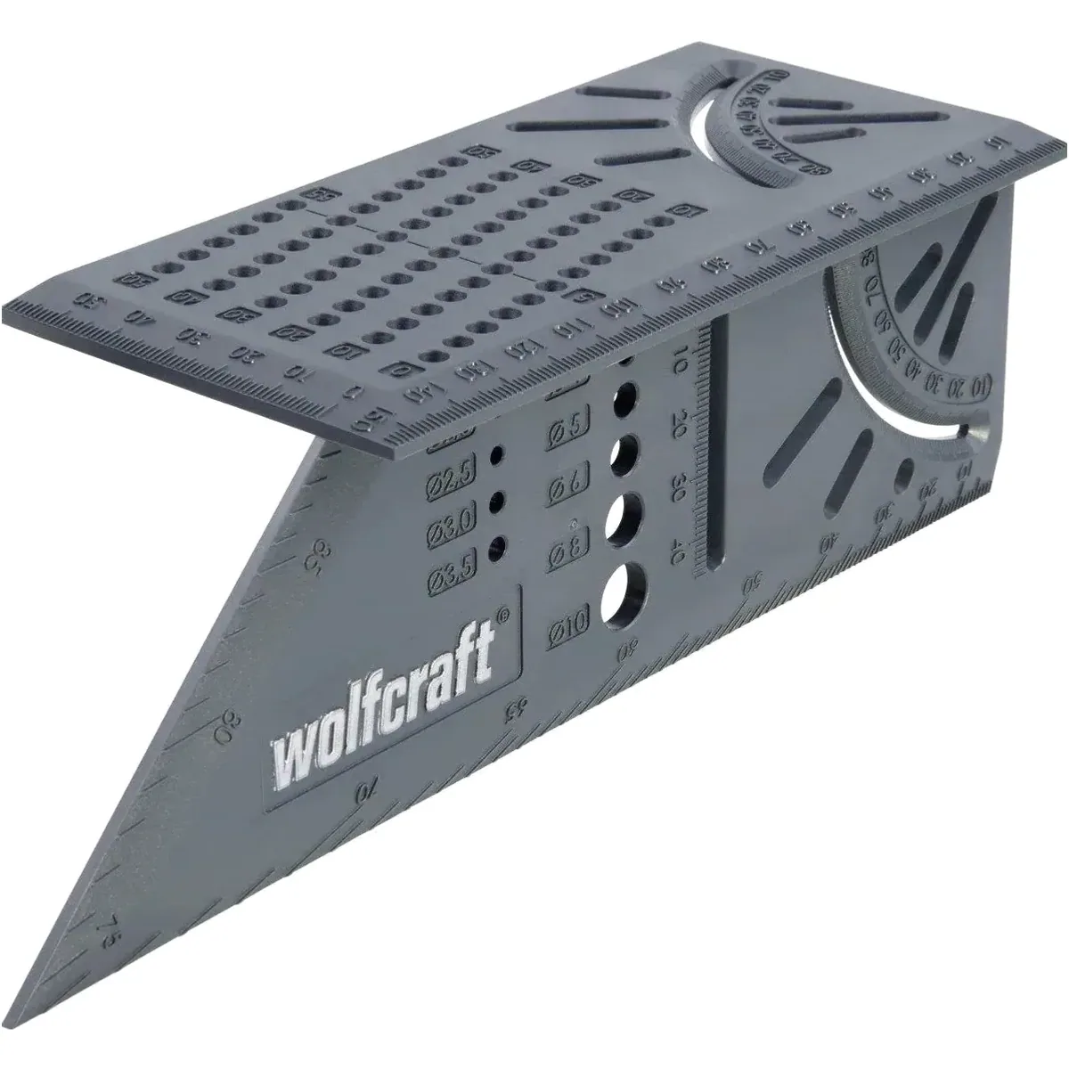 Wolfcraft 3D-Gehrungswinkel, präzise Winkelmessung und Streichmaß