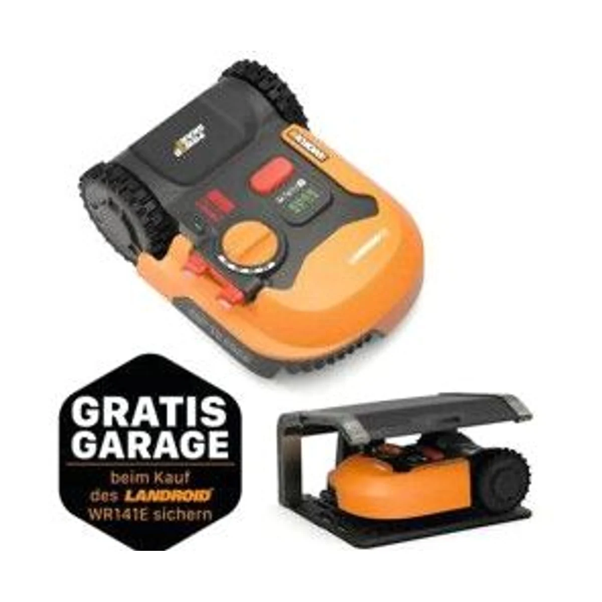Worx Landroid M500 WR141E, intelligente Rasenpflege, präzise Navigation, leistungsstarker Akku