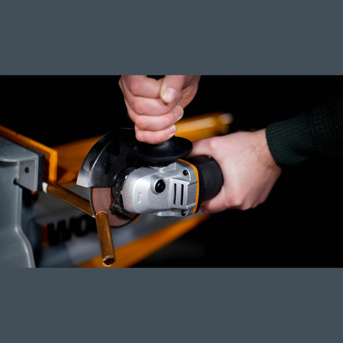 Worx WX803 Akku-Winkelschleifer, 125 mm Scheiben, elektronische Anti-Rückschlag-Technologie 5