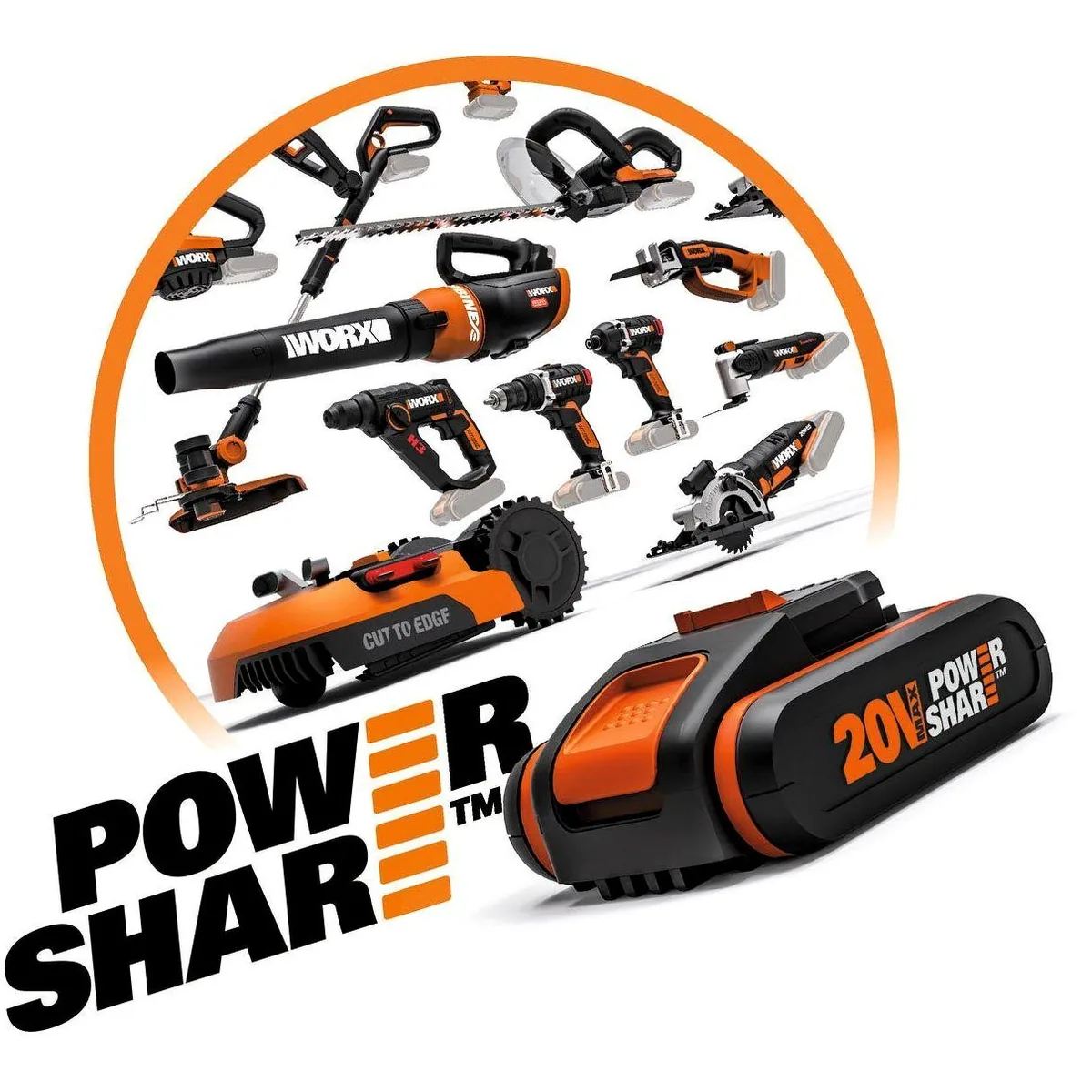 Worx WG743E Akkurasenmäher, 40 cm Schnittbreite, 40V mit 2x4Ah Akkus — leistungsstark, leise, vielseitig 4