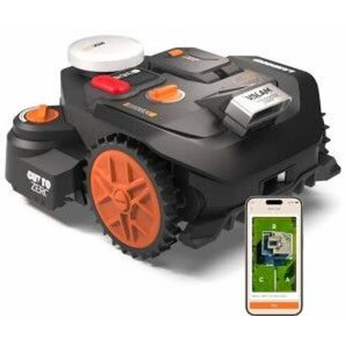 Worx Landroid Vision Cloud 600, intelligente Rasenpflege, GPS-Navigation, wetterfest
