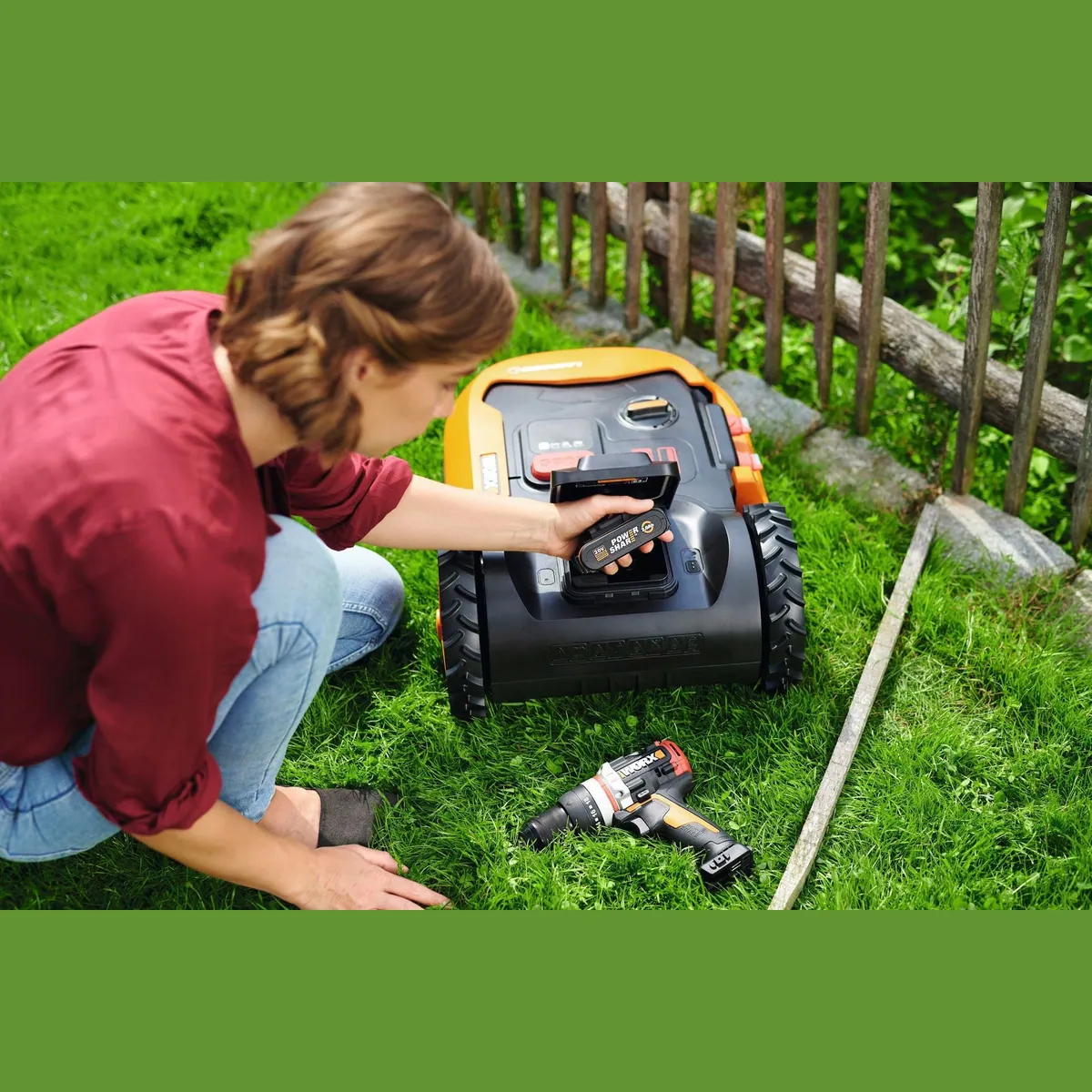 Worx Landroid S400 Rasenmähroboter, für Flächen bis 400 m², WiFi/Bluetooth, 20V/2Ah 2