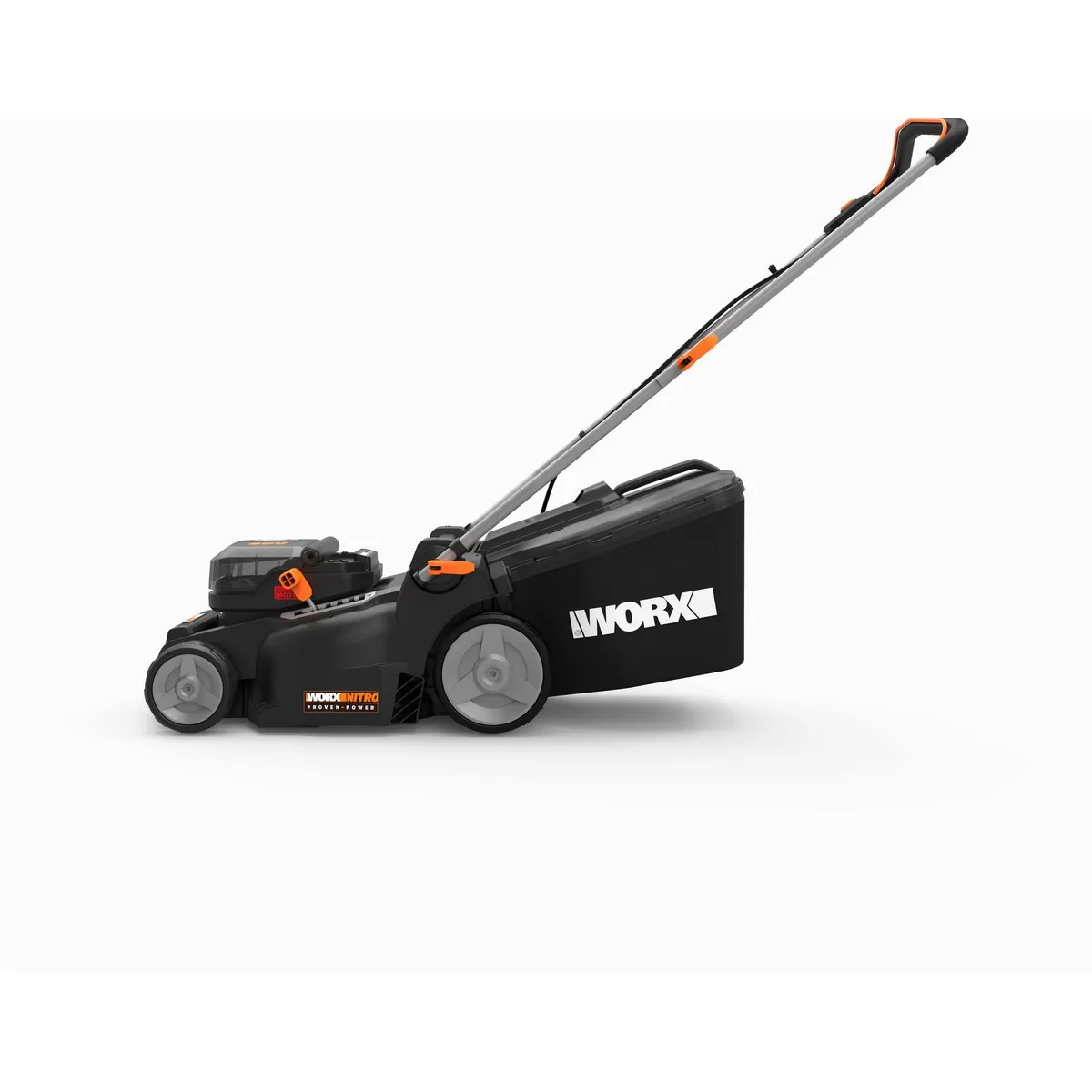Worx WG737E Nitro Akkurasenmäher, 37 cm Schnittbreite, 6 Schnitthöhen, 2 Akkus inkl. Ladegerät 2