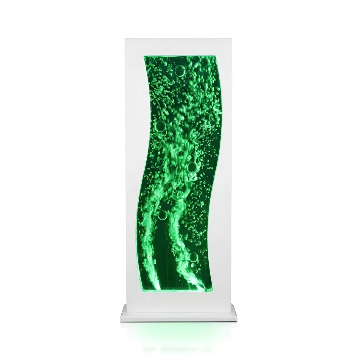 Xlmoebel Zierbrunnen Wasserwand, elegantes Metall-Design mit LED-Beleuchtung