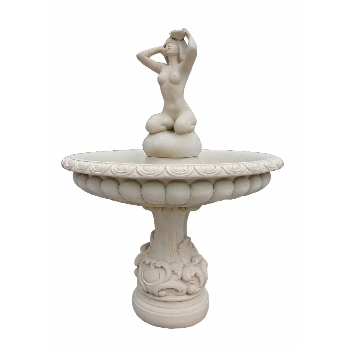 Xlmoebel Gartenbrunnen Zierbrunnen, elegantes Design, hochwertige Verarbeitung