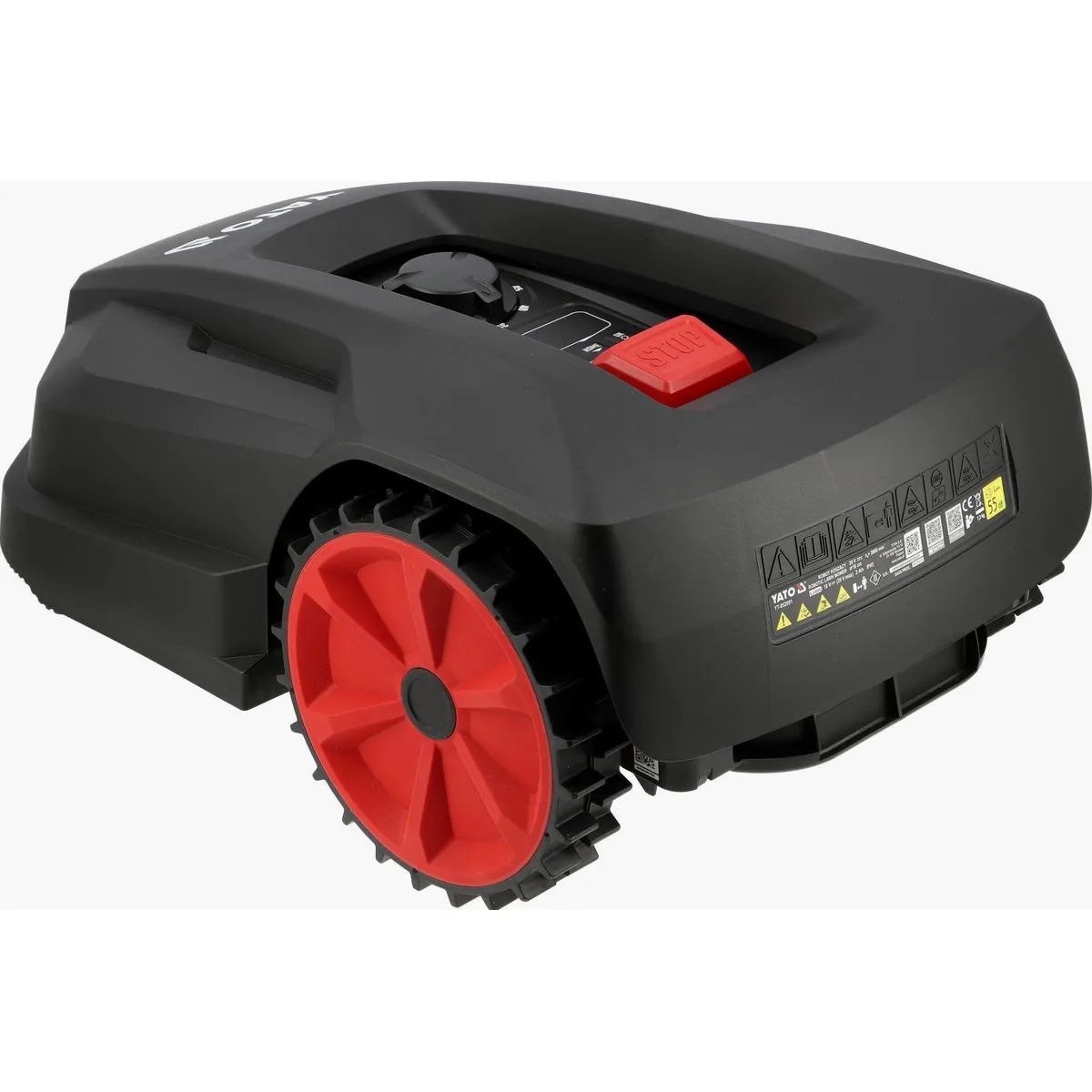 Yato Mähroboter für Rasenflächen bis 500 m², intelligente App-Steuerung, Regensensor 4