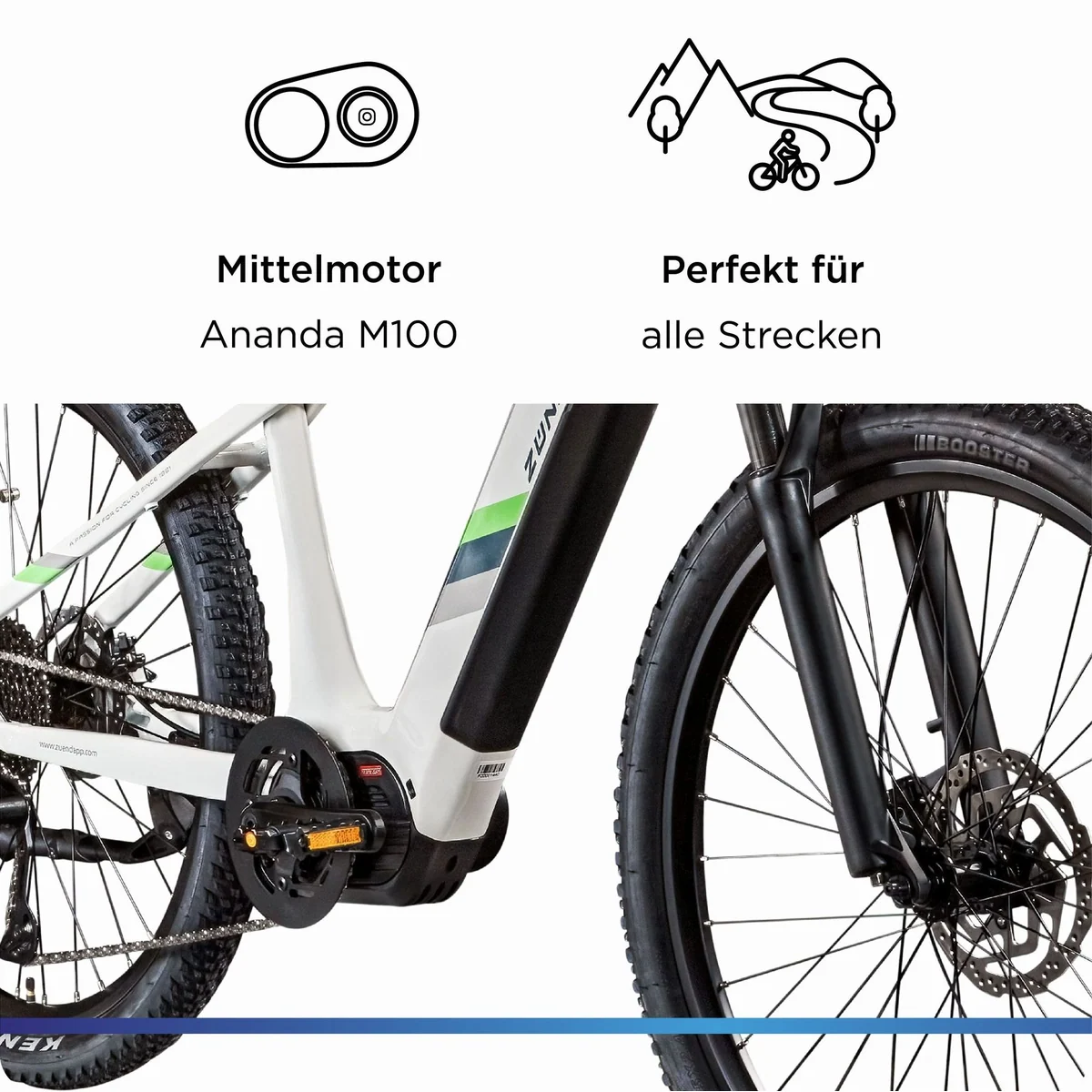 Zündapp E-Bike Mountainbike X900, 10 Gang Shimano Cues, 733 Wh Akku, Mittelmotor 5