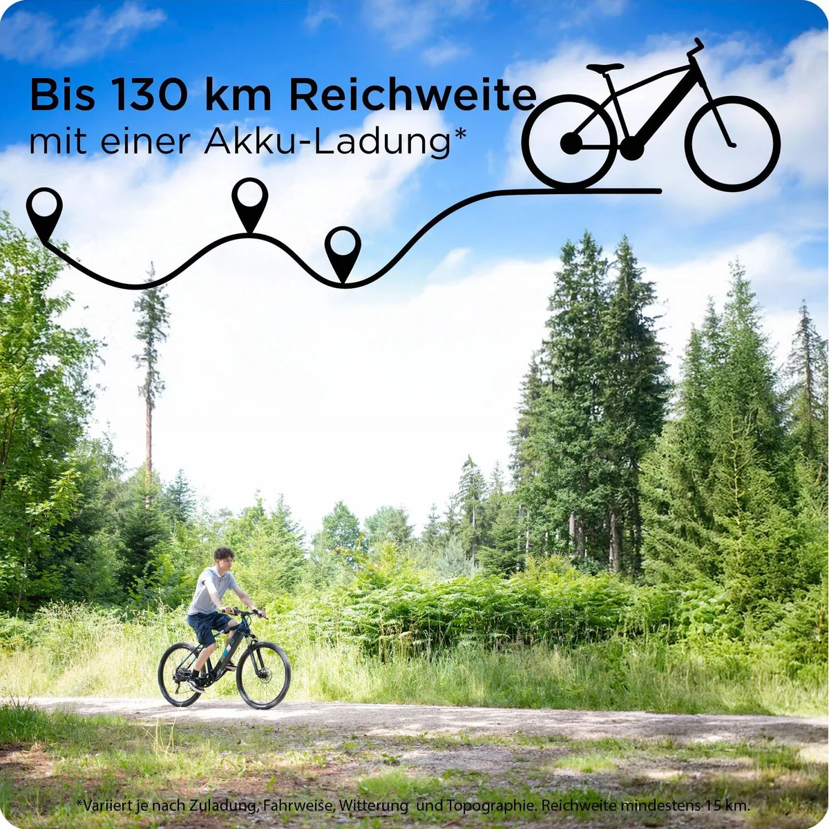 Zündapp Z808 E-Bike Mountainbike, 10-Gang Shimano Deore, 550 Wh Akku — für Stadt und Gelände 2