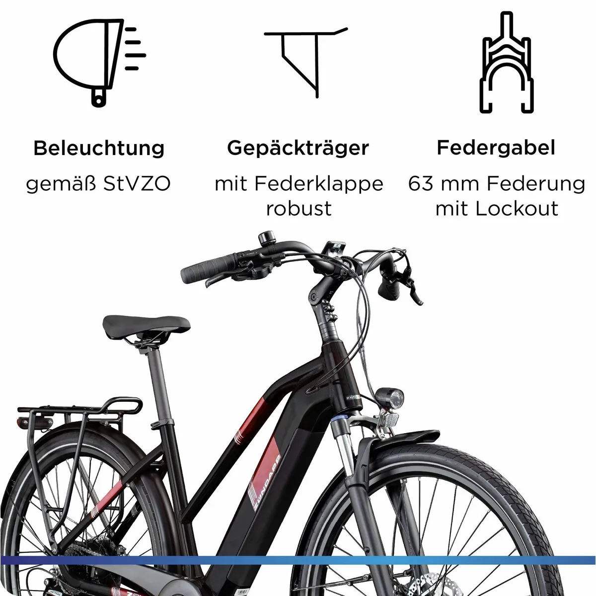Zündapp Z810 E-Bike Trekkingrad, 8-Gang Shimano, 550 Wh Akku, Komfortabel und Vielseitig 4