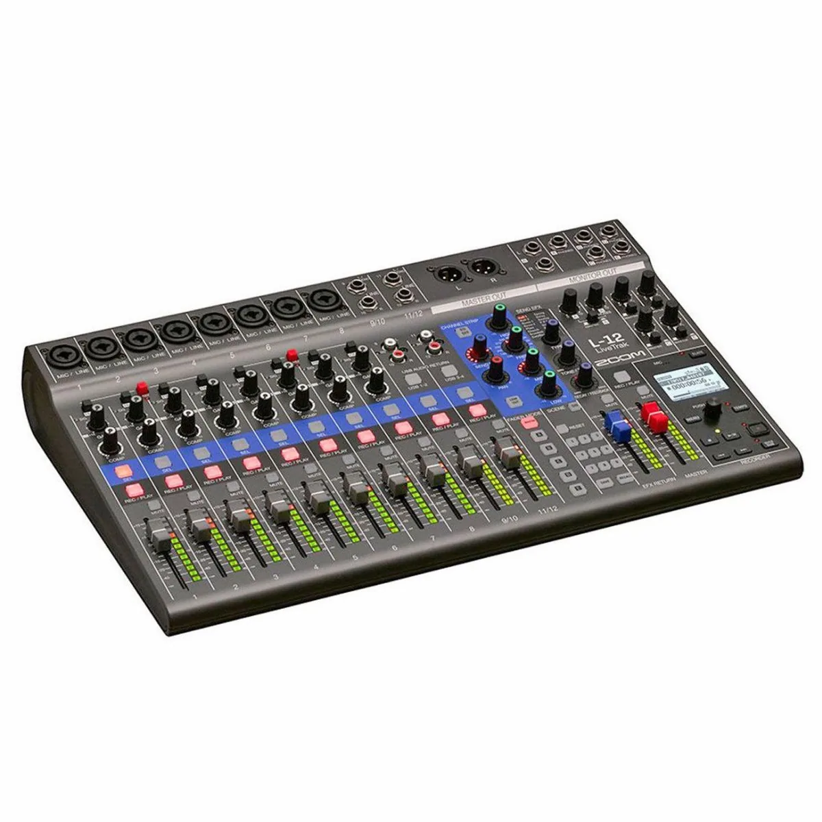 Zoom L-12 LiveTrak Digital Mischpult, 12 Kanäle, integriertes USB Audio-Interface 2
